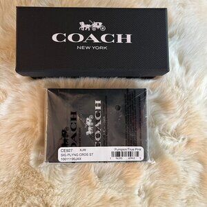 NWT Coach Dice Set in Leather Case and Signature Playing Cards